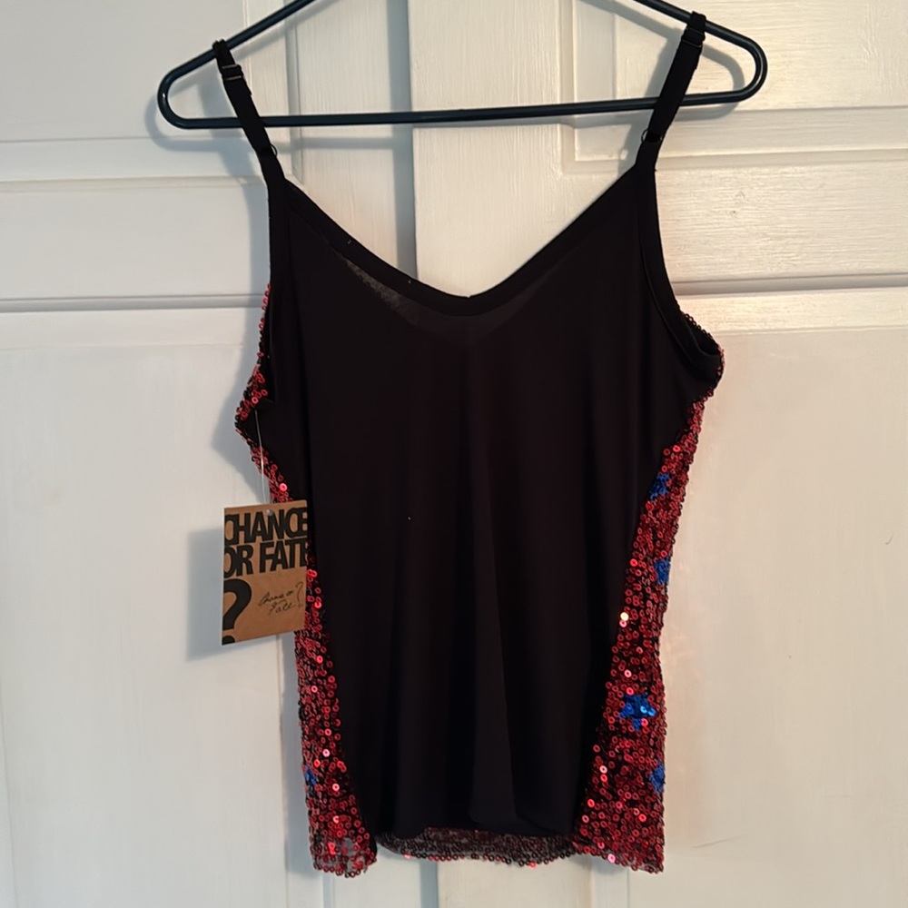 Faith and Freedom sequined tank - Picture 2 of 4